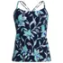 Women's Tugless QuickDry Adjustable Strappy Back Tankini Top , Front
