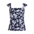 Women's Long Torso Square Neck Underwire Tankini Top, Front