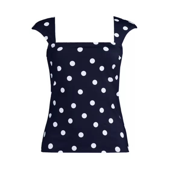 Women's Plus Size Square Neck Underwire Tankini Top - primary