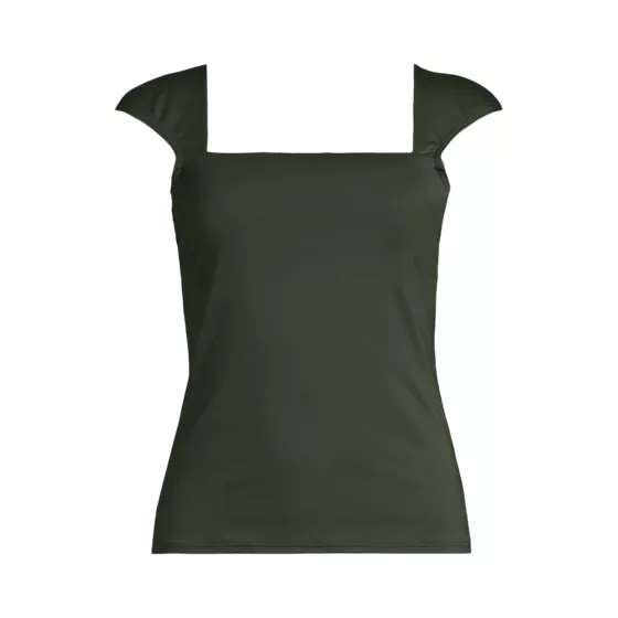 Women's Square Neck Underwire Tankini Top - primary
