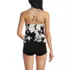 Women's Mastectomy Tugless High Neck Strappy Back Tankini Top, Back