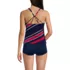 Women's Tugless High Neck Strappy Back Tankini Top, Back