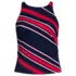 Women's Tugless High Neck Strappy Back Tankini Top, Front