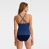 Women's Tugless High Neck Strappy Back Tankini Top, Back