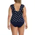 Women's Plus Size Square Neck Underwire Tankini Top, Back