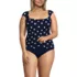 Women's Plus Size Square Neck Underwire Tankini Top, Front
