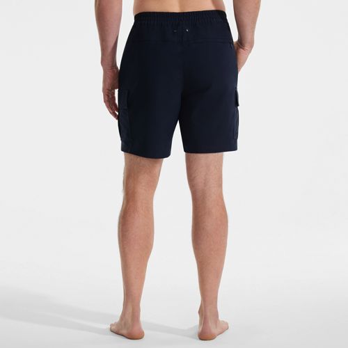  Lands' End Schnelltrocknende Upf 50 Cargo-badeshorts, 18 Cm, Herren, Größe:44-46 Regular, Blau, Elasthan/polyester-mischung, By Lands' End 
