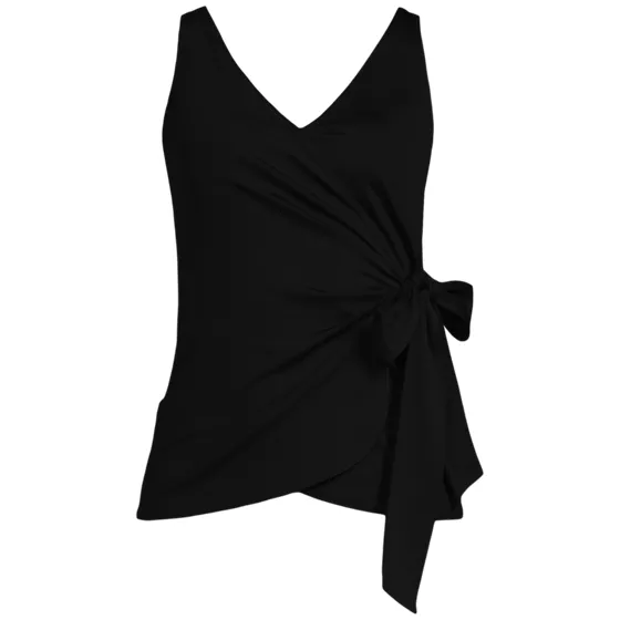 Women's Plus Size Side Tie Tankini Top - primary