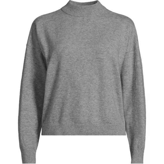 Women's CashTouch Drop Shoulder Mock Neck Sweater - primary