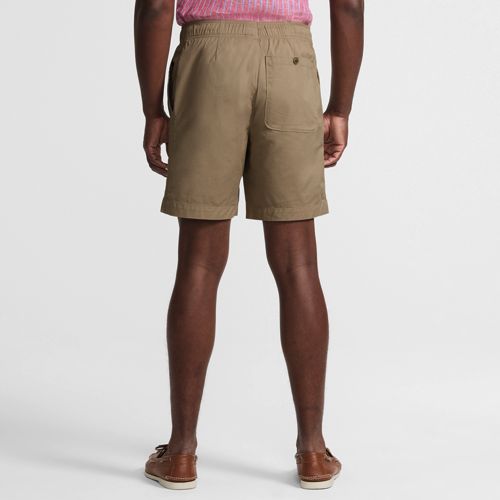  Lands' End Leichte Chino-shorts Classic Fit Mit Dehnbund, 18 Cm, Herren, Größe:44-46 Regular, Braun, Elasthan/nylon-mischung, By Lands' End 