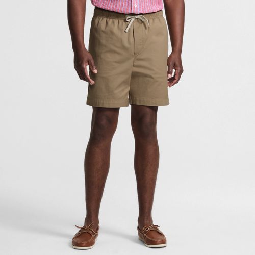  Lands' End Leichte Chino-shorts Classic Fit Mit Dehnbund, 18 Cm, Herren, Größe:44-46 Regular, Braun, Elasthan/nylon-mischung, By Lands' End 