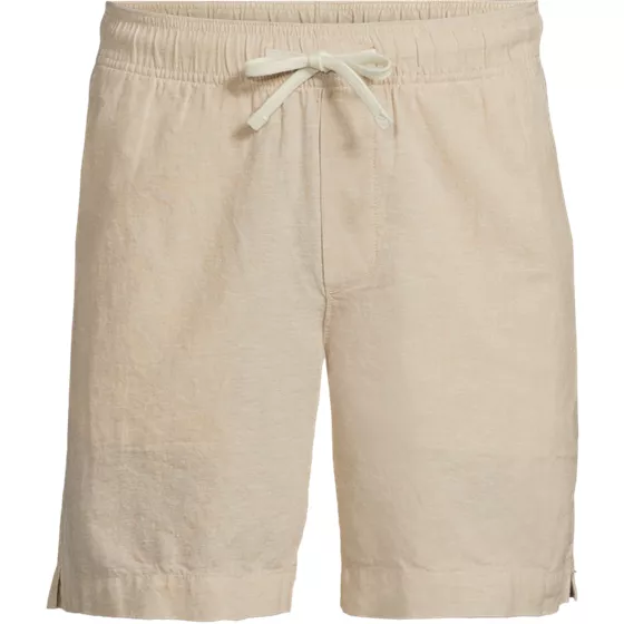 Men's 7" Linen Blend Pull On Deck Short - primary