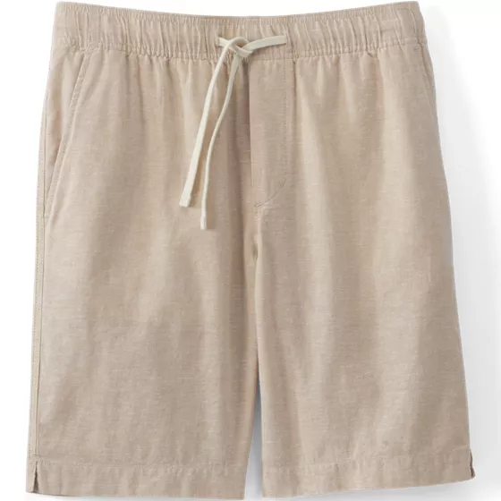 Men's 9" Linen Blend Pull On Deck Short - primary