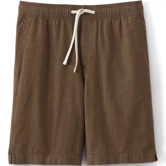 Men's 9" Linen Blend Pull On Deck Short - primary