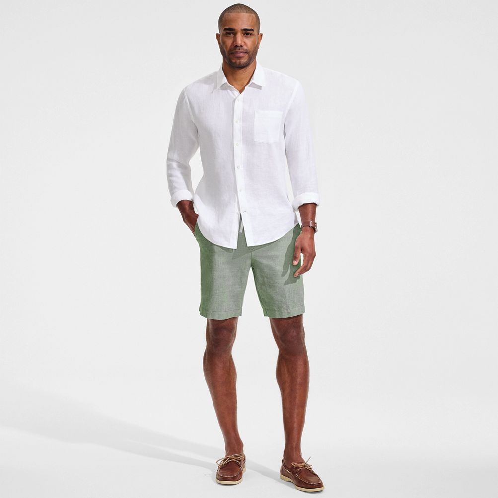 poison green dress Fade Out Mid-Rise Short main image 0