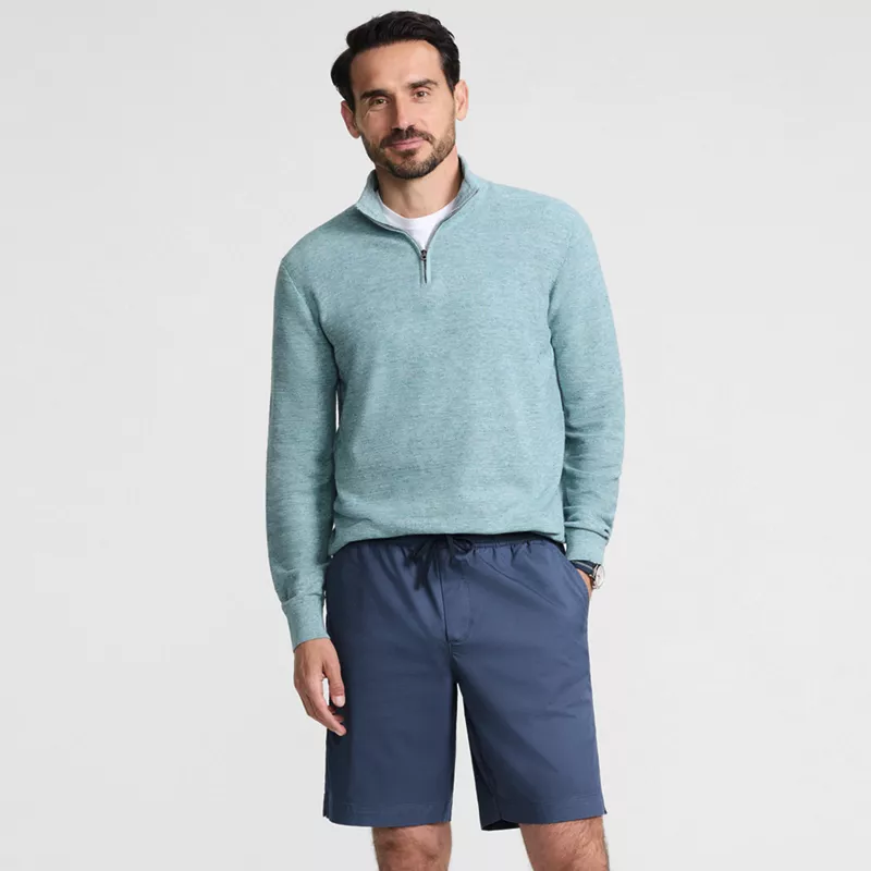 Men's 9" Lightweight Twill Pull On Deck Short, alternative image