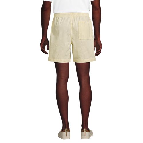  Lands' End Classic Fit Seersucker-shorts Mit Dehnbund, Herren, Größe:44-46 Regular, Gelb, Baumwoll-mischung, By Lands' End 