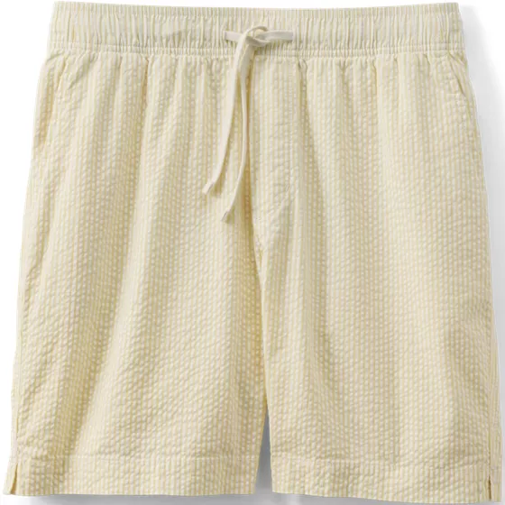Men's 7" Seersucker Pull On Deck Short - primary