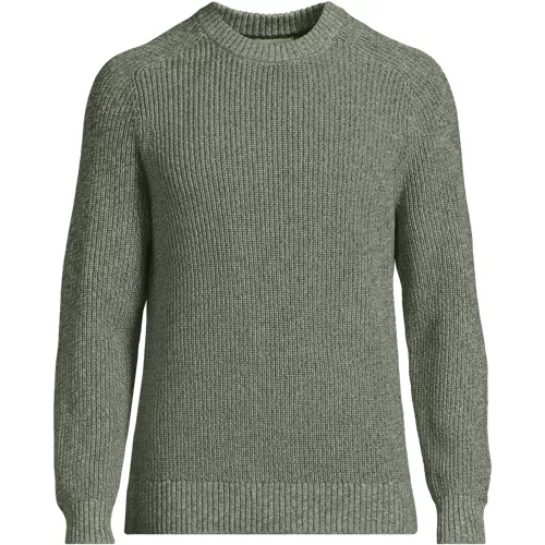 Men's Long Sleeve Drifter Marl Crewneck Sweater, Front
