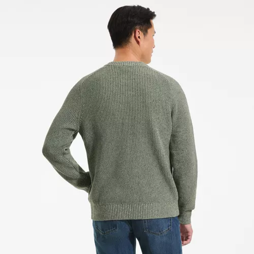 Men's Long Sleeve Drifter Marl Crewneck Sweater, Back