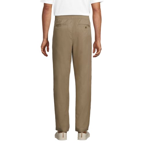  Lands' End Classic Fit Leichte Schlupfbund-hose, Herren, Größe:44-46 Regular, Braun, Elasthan/baumwoll-mischung/nylon-mischung, By Lands' End 