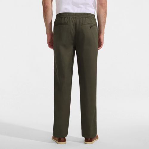  Lands' End Classic Fit Leichte Schlupfbund-hose, Herren, Größe:44-46 Regular, Grün, Elasthan/baumwoll-mischung/nylon-mischung, By Lands' End 