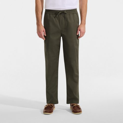  Lands' End Classic Fit Leichte Schlupfbund-hose, Herren, Größe:44-46 Regular, Grün, Elasthan/baumwoll-mischung/nylon-mischung, By Lands' End 