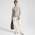Men's Long Sleeve Drifter Cable Crewneck Sweater, alternative image
