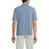 Men's Short Sleeve Cotton Linen Button Through Camp Collar Shirt, Back