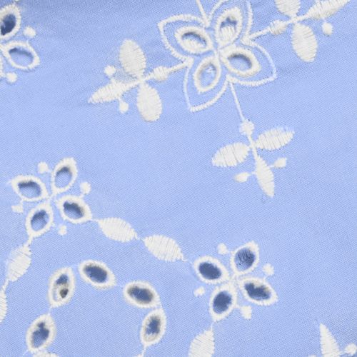 Women's Poplin Eyelet Button Front Shirt - image 4