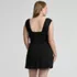 Women's Plus Size NEW Smoothing Square Neck Ruched Swim Dress Swimsuit, Back