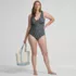 Women's Plus Size New SlenderSuit Grecian Adjustable Low Leg One Piece, alternative image