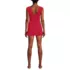 Women's Smoothing Square Neck Ruched Swim Dress Swimsuit, Back