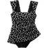 Women's NEW Smoothing Square Neck Ruched Swim Dress Swimsuit, alternative image