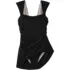Women's NEW Smoothing Square Neck Ruched Swim Dress Swimsuit, alternative image