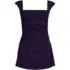 Women's NEW Smoothing Square Neck Ruched Swim Dress Swimsuit, Front