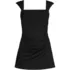 Women's NEW Smoothing Square Neck Ruched Swim Dress Swimsuit, Front