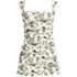 Women's NEW Smoothing Square Neck Ruched Swim Dress Swimsuit, Front