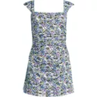 Women's Smoothing Square Neck Ruched Swim Dress Swimsuit