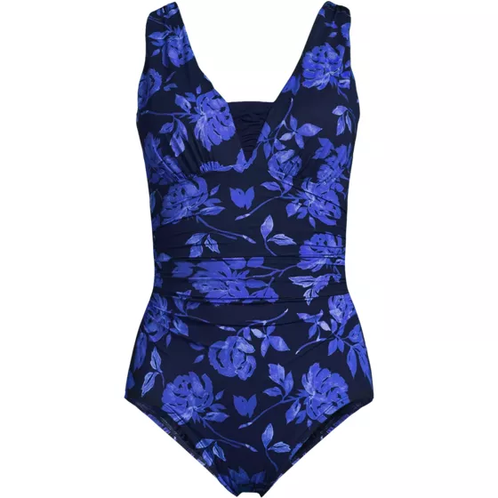 Women's Plus Size New SlenderSuit Grecian Adjustable Low Leg One Piece - primary