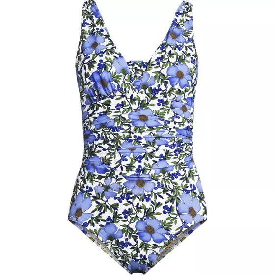 Women's Plus Size New SlenderSuit Grecian Adjustable Low Leg One Piece - primary
