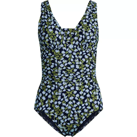 Women's Petite New SlenderSuit Grecian Adjustable Low Leg One Piece - primary