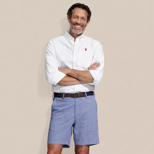 Men's 7" Classic Fit Linen Cotton Short, alternative image