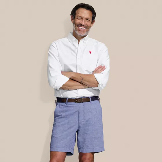Men's 7" Classic Fit Linen Cotton Short - primary
