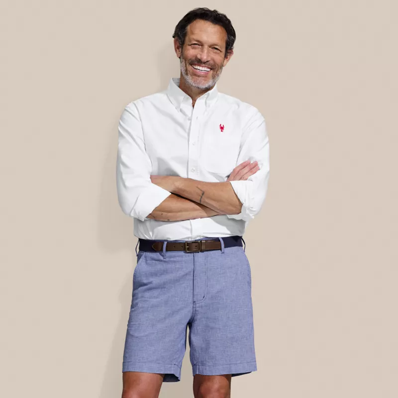 Men's 7" Classic Fit Linen Cotton Short, alternative image
