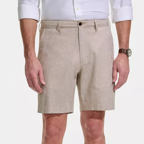 Men's 7" Classic Fit Linen Cotton Short, Front