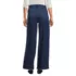 Women's Soft Denim High Rise Pleated Wide Leg Trousers, Back