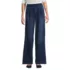 Women's Soft Denim High Rise Pleated Wide Leg Trousers, Front