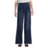Women's Soft Denim High Rise Pleated Wide Leg Trousers, Front