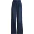 Women's Soft Denim High Rise Pleated Wide Leg Trousers, Front